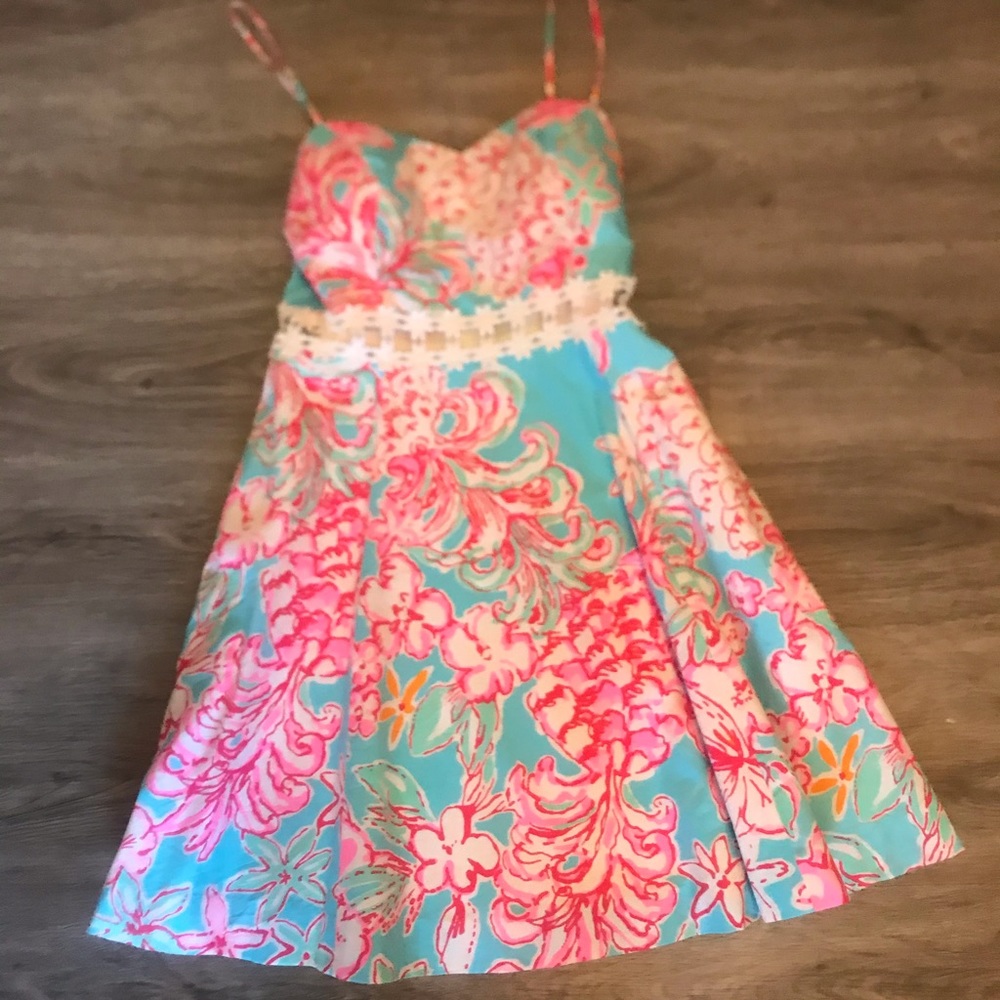 Lilly Pulitzer A-Line Dress w/ Flower Cutout